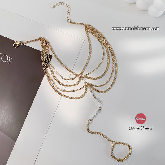 Chaine de cheville doré