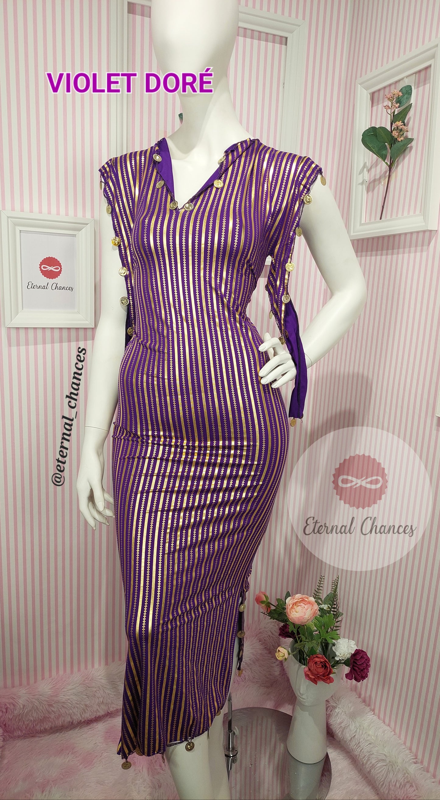 Nancy Violet Doré taille Standard -sans accessoires-