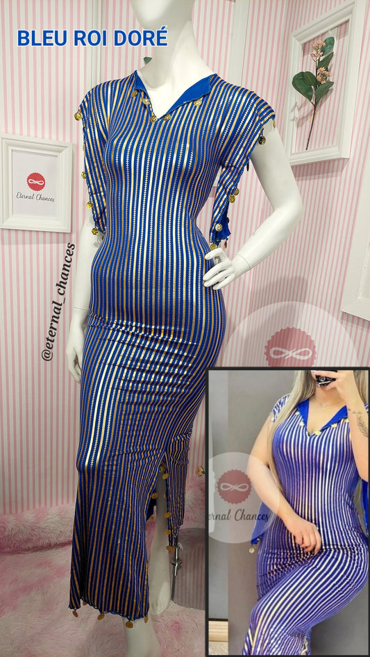 Nancy Bleu Roi doré taille standard -sans accessoires-