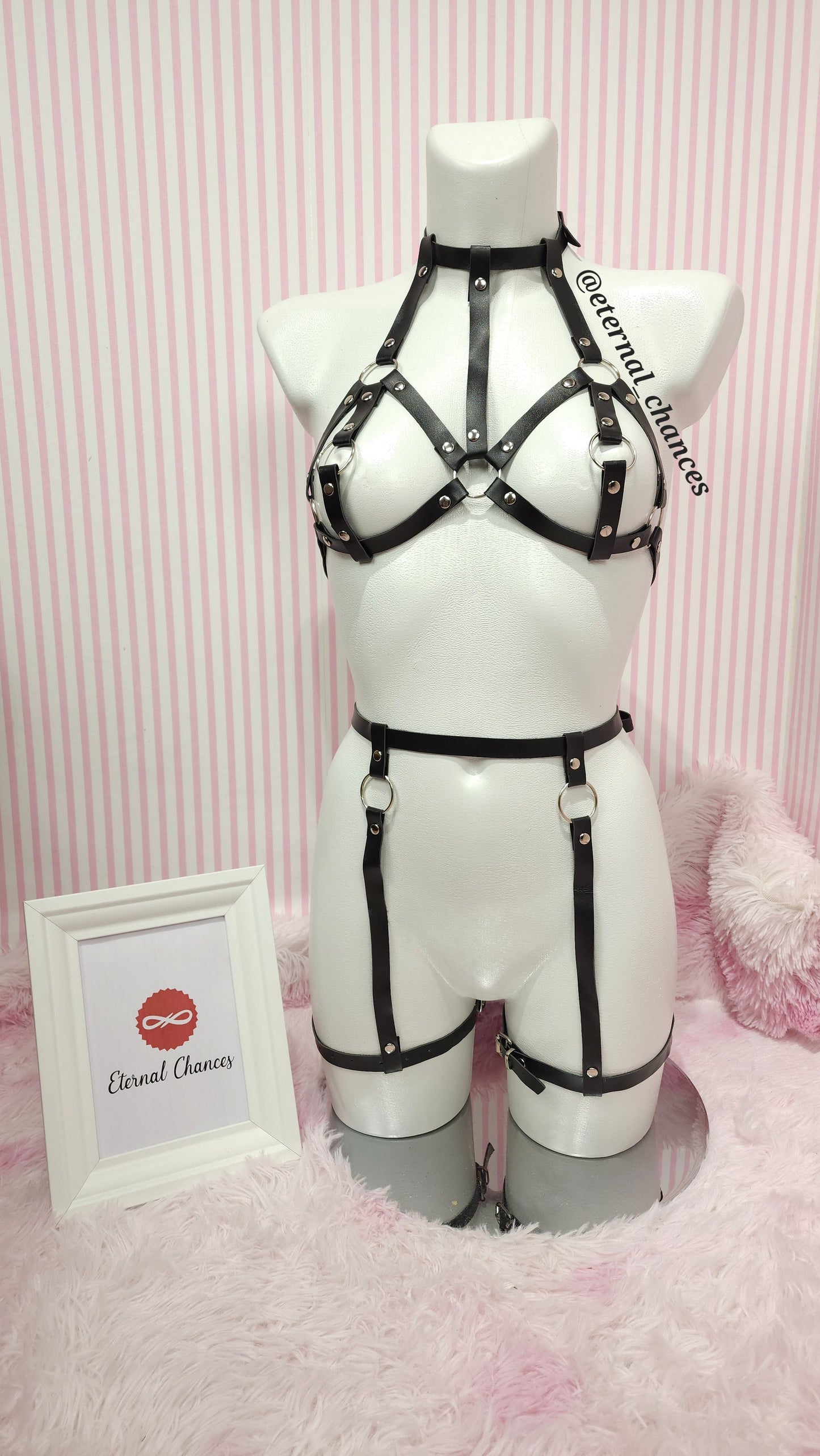 Ensemble BDSM Harness 2 pièces disponible en 2 tailles : XS-S et M-L