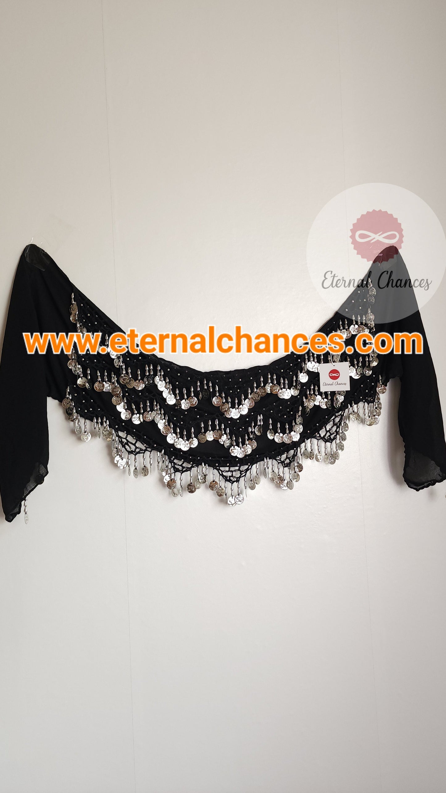 Ensemble 2 pièces danse orientale Haifa Robe + Ceinture Taille standard élastique