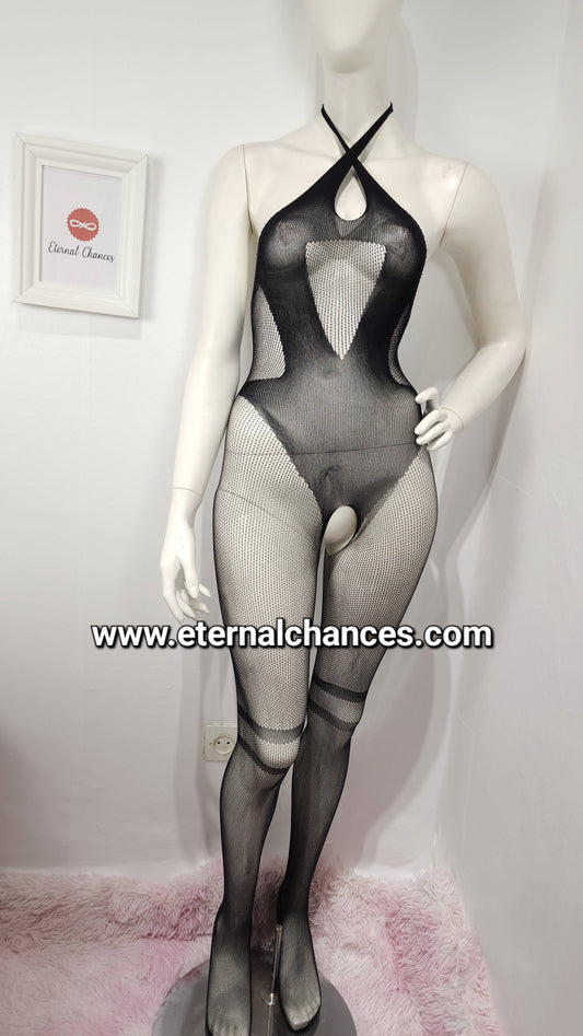 Bodysuit résille lingerie taille unique élastique