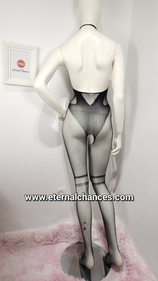 Bodysuit résille lingerie taille unique élastique