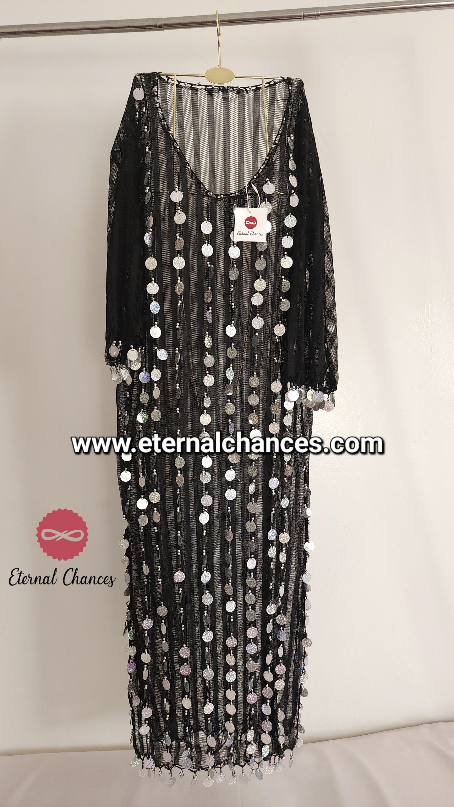 Tenue de danse orientale détaillé Argenté taille standard