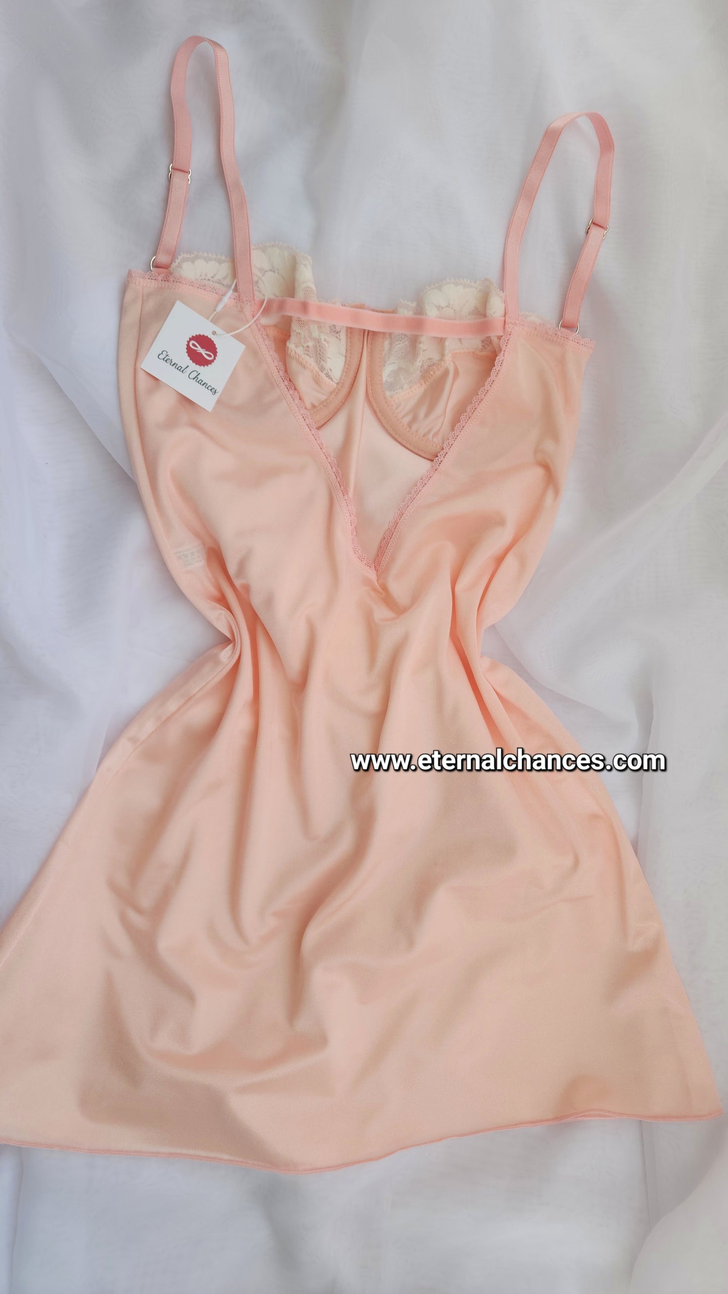 Nuisette style vintage satin S.M.L.XL