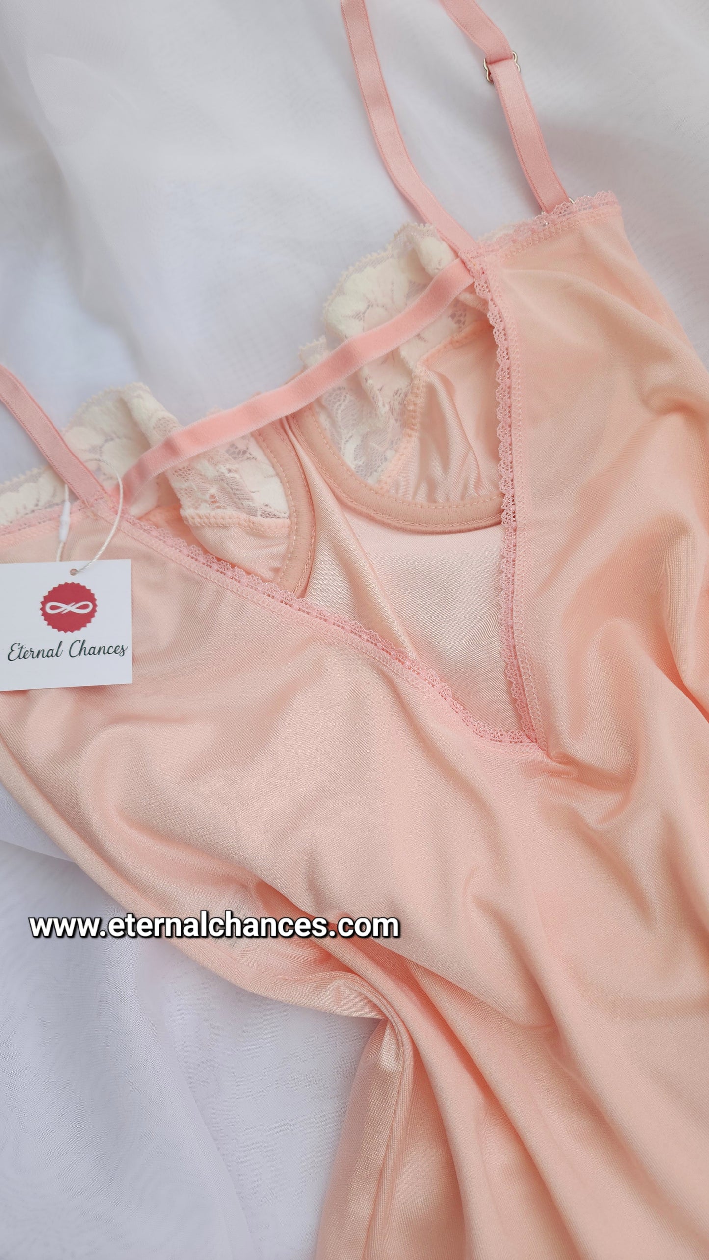 Nuisette style vintage satin S.M.L.XL