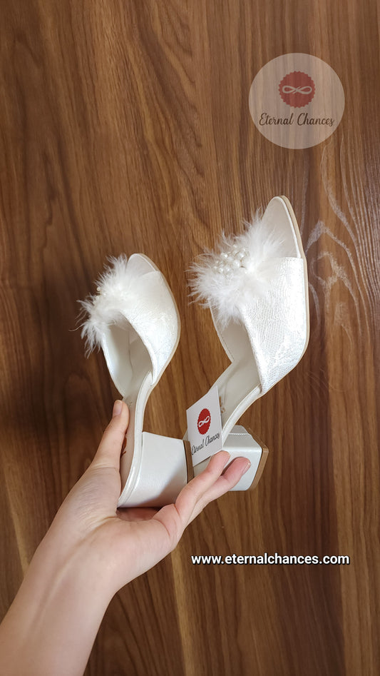 Mules de chambre à talons (37-38-39-40)