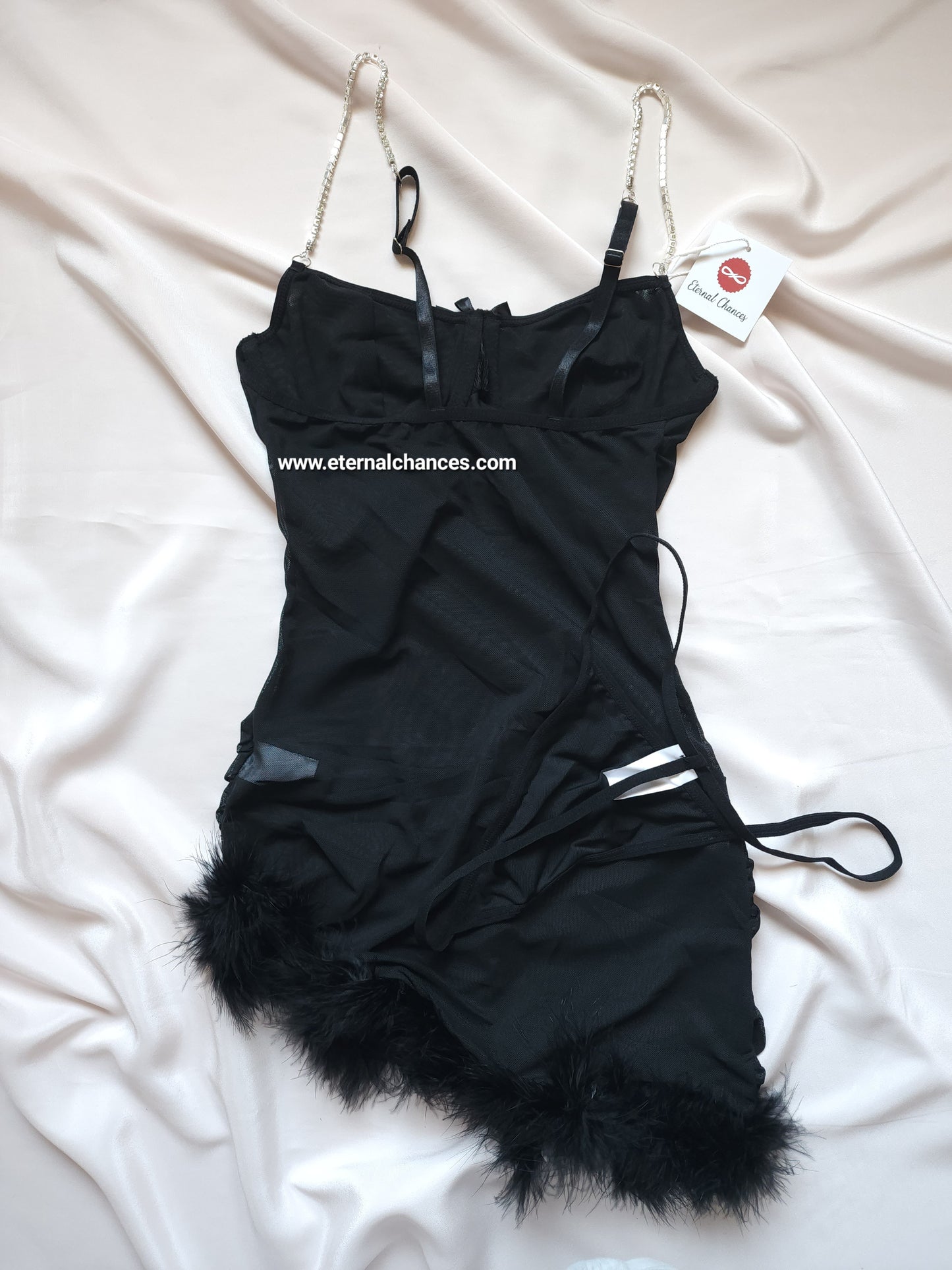 Nuisette transparente avec string Taille S M L XL