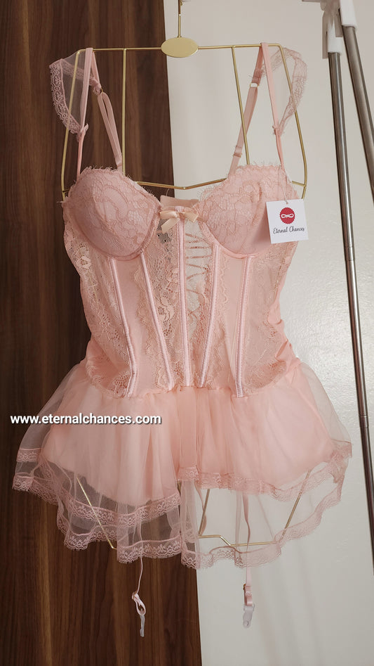 Guêpière + string taille unique SM