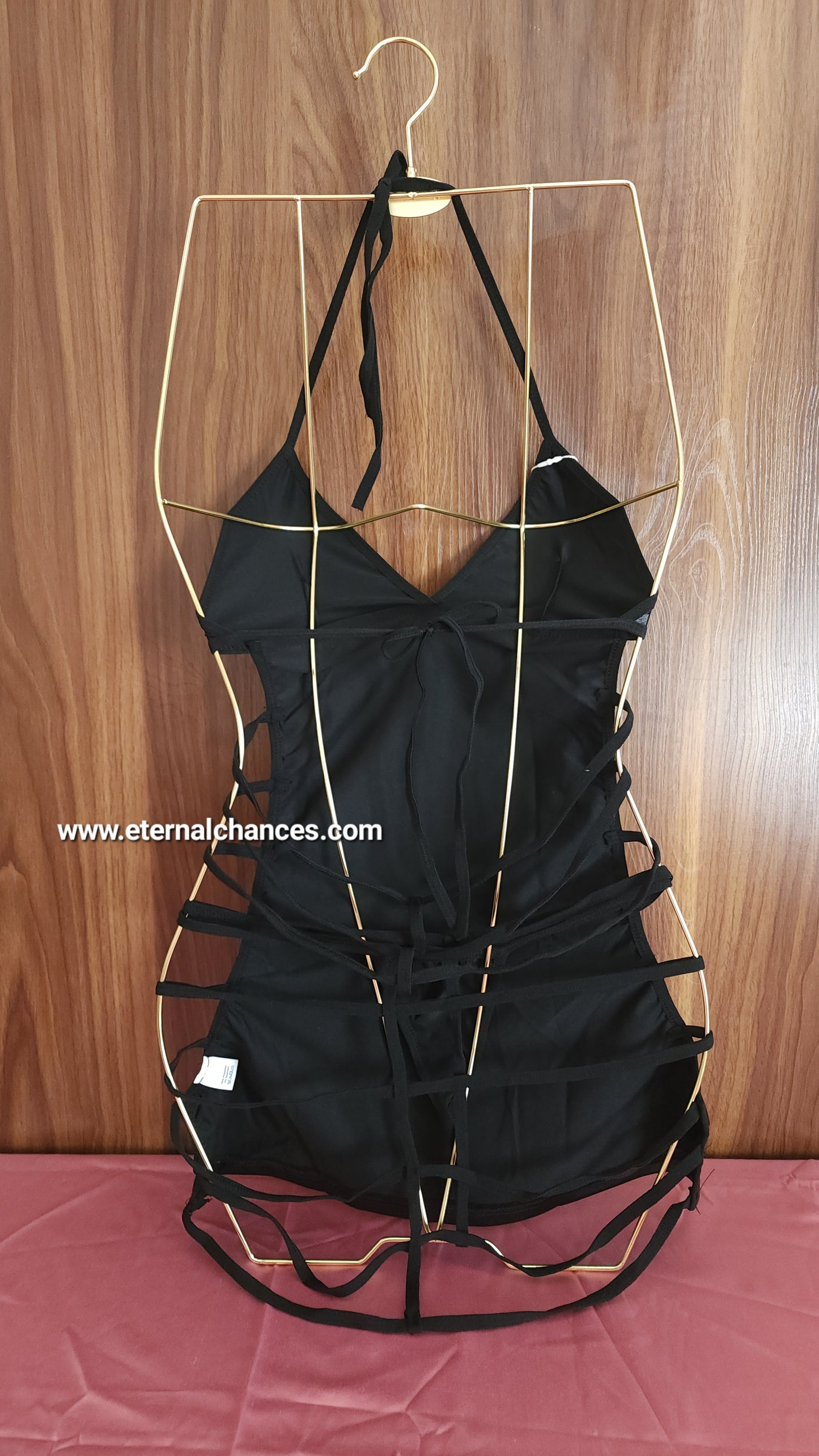 Nuisette latex avec string Taille unique élastique (SMLXL)