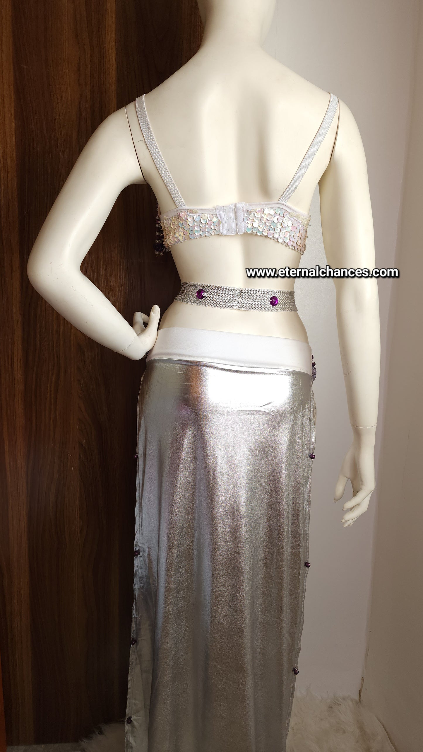 Ensemble professionnel danse orientale haute qualité Taille standard (Bonnet 75/80 B/C)
