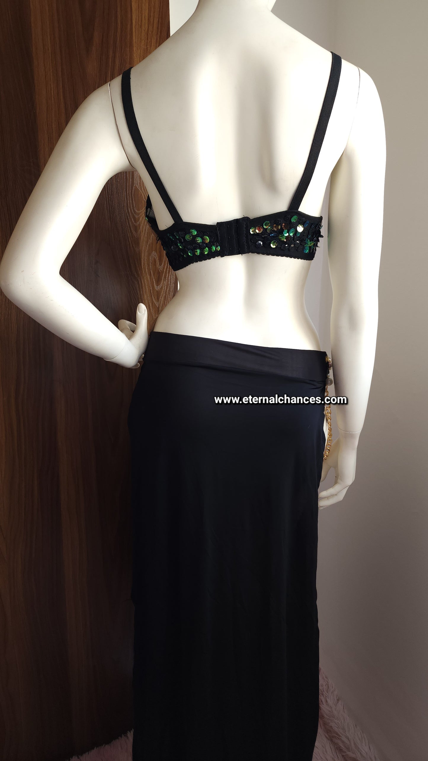 Ensemble professionnel danse orientale haute qualité Taille standard (Bonnet 75/80 B/C)