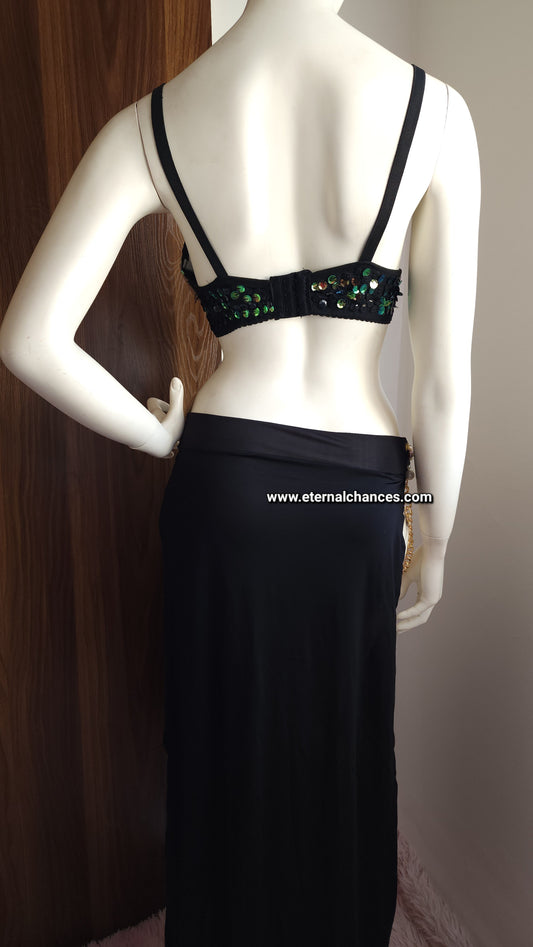 Ensemble professionnel danse orientale haute qualité Taille standard (Bonnet 75/80 B/C)