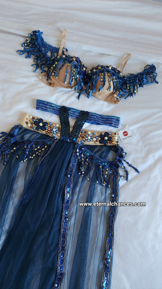 Ensemble professionnel danse orientale haute qualité Taille standard (80/85 B/C)