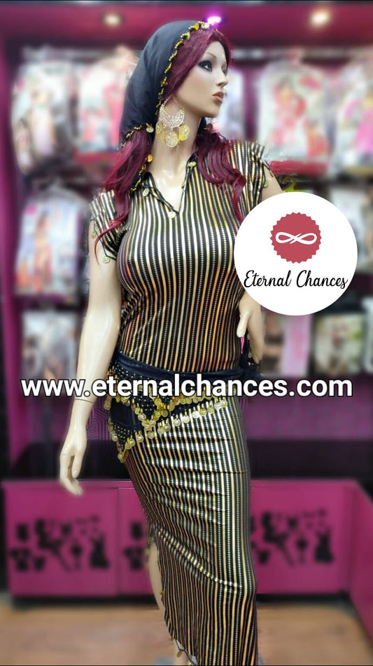 Nancy Noir Doré taille standard -sans accessoires-