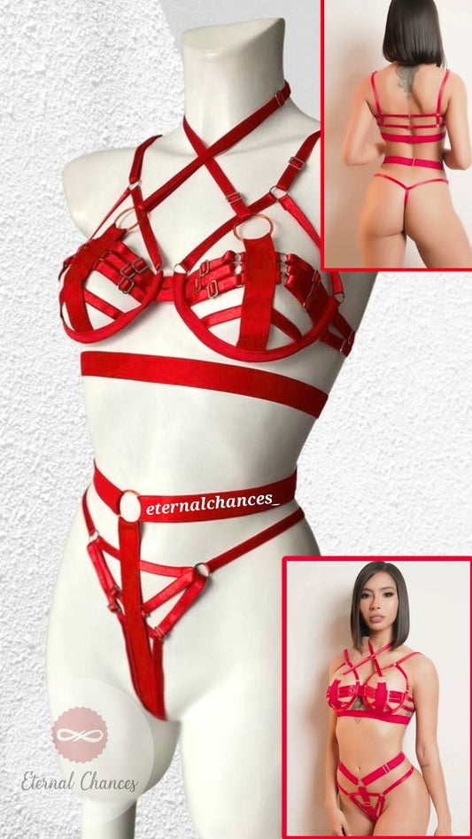 Ensemble 2 pièces Harness Taille Ajustable