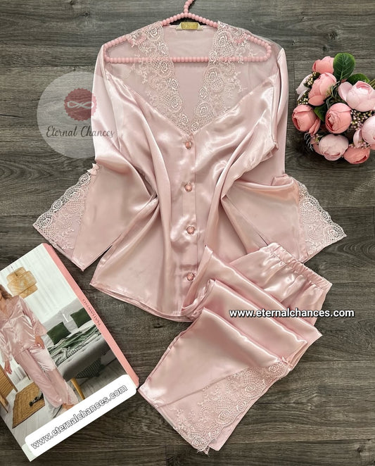 Pyjama satin dentelle Taille M L XL