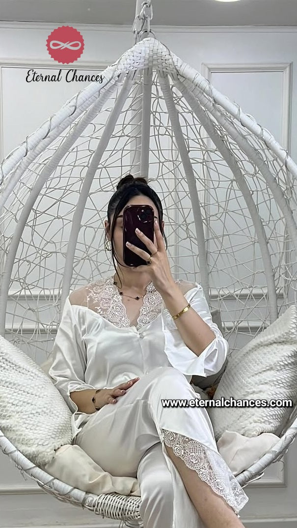 Pyjama satin dentelle Taille M L XL