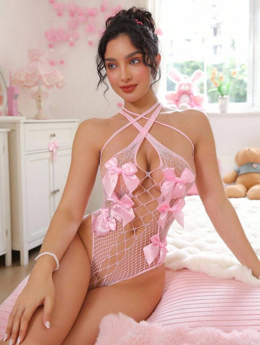 Bodysuit à rubans taille unique élastique déguisement doll