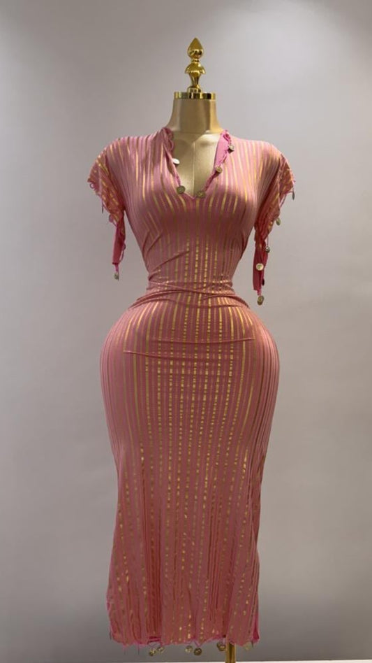 Nancy rose doré -sans accessoires- taille standard