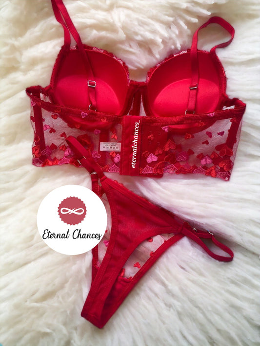 Ensemble bustier push-up 4 tailles S.75B M.80B L.85B XL.90B