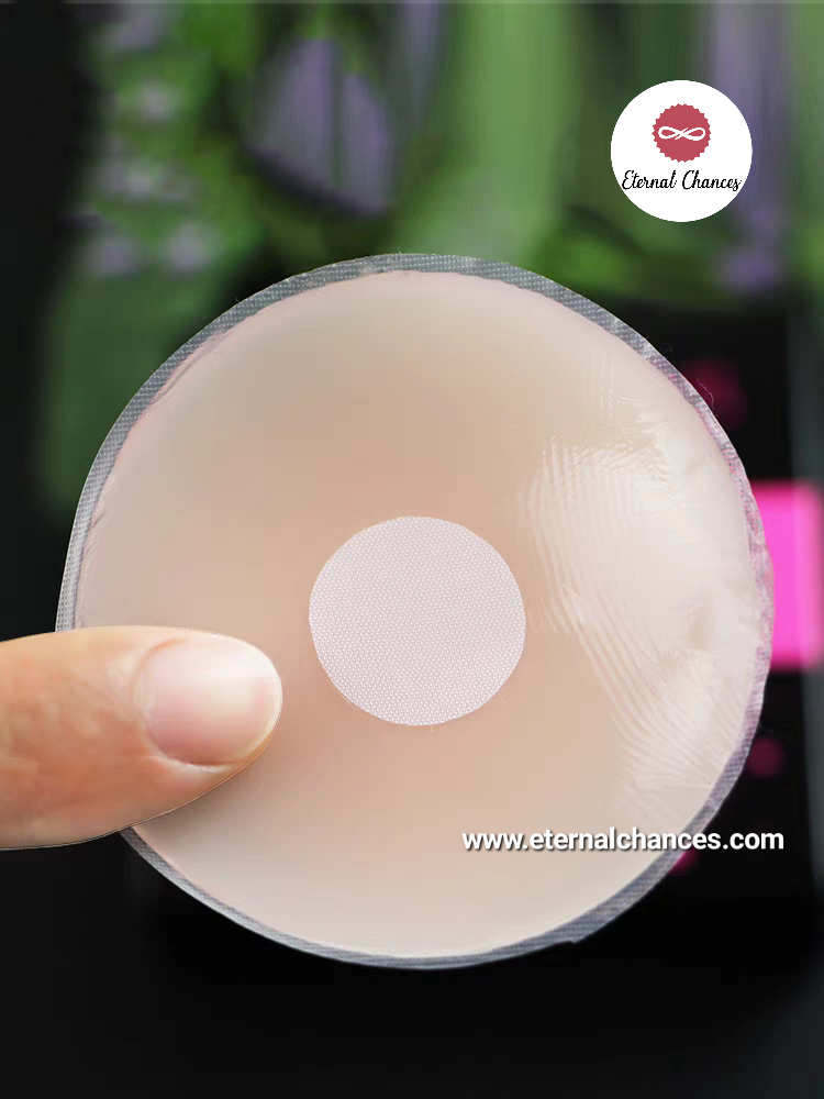 Cache-tétons adhésifs silicone réutilisables