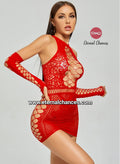 Lingerie résille moulante + Manches Taille extensible