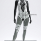 Bodystocking lumineux taille unique élastique