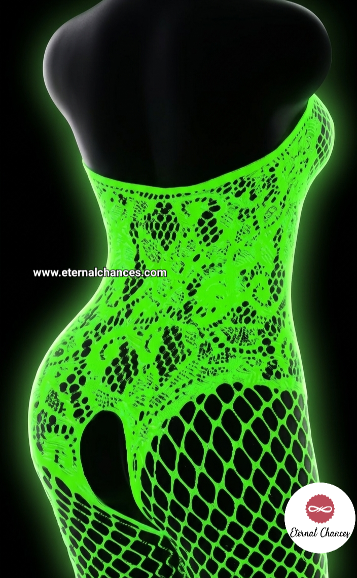 Bodystocking lumineux taille unique élastique
