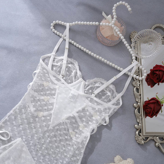 Nuisette avec tanga transparente taille S M L