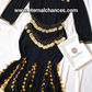 Tenue danse orientale noir doré taille standard LXL tissu élastique