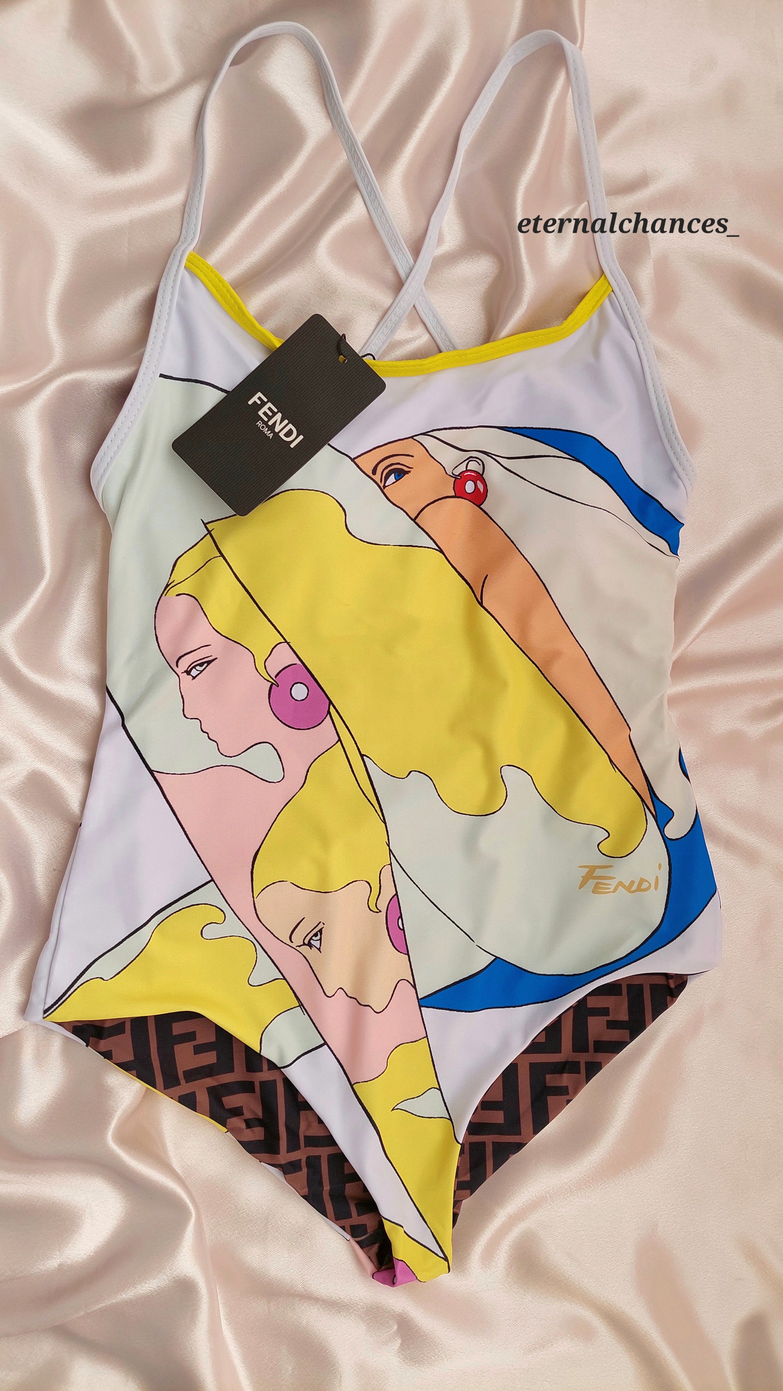 Maillot de bain rembourré "FENDI" (S+M+L)