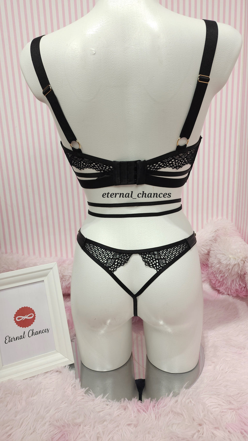 Ensemble 3 pièces (Soutiens+Culotte+Bas mousse)3 tailles S.70B / M.75B / L.80B