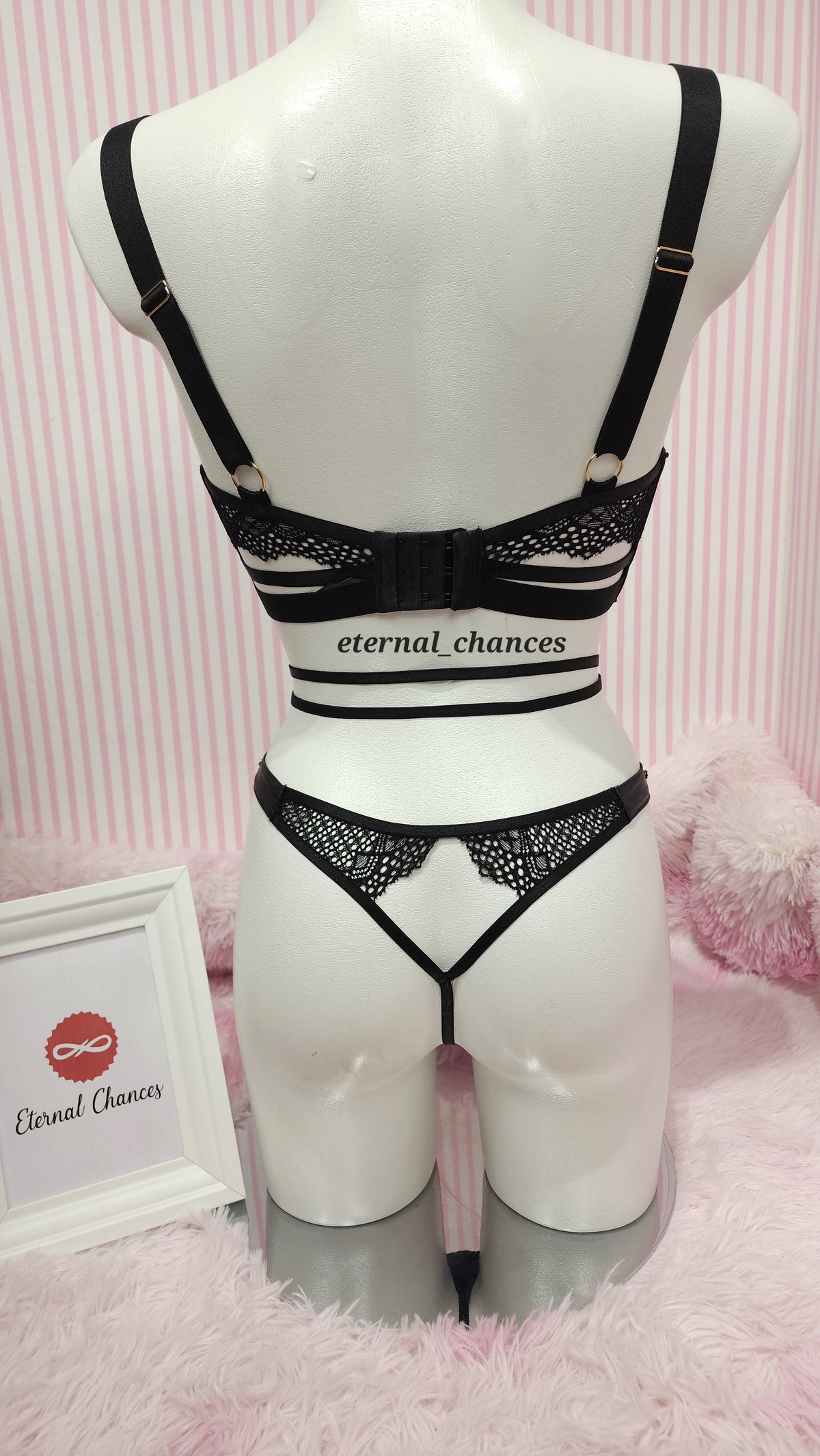 Ensemble 3 pièces (Soutiens+Culotte+Bas mousse)3 tailles S.70B / M.75B / L.80B