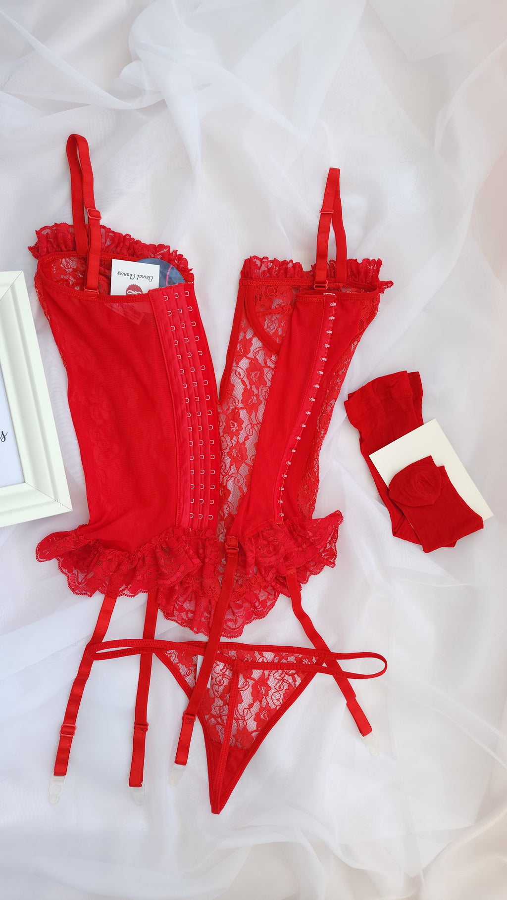 Bustier-corset 3 pièces certifié AZO taille M-L-XL