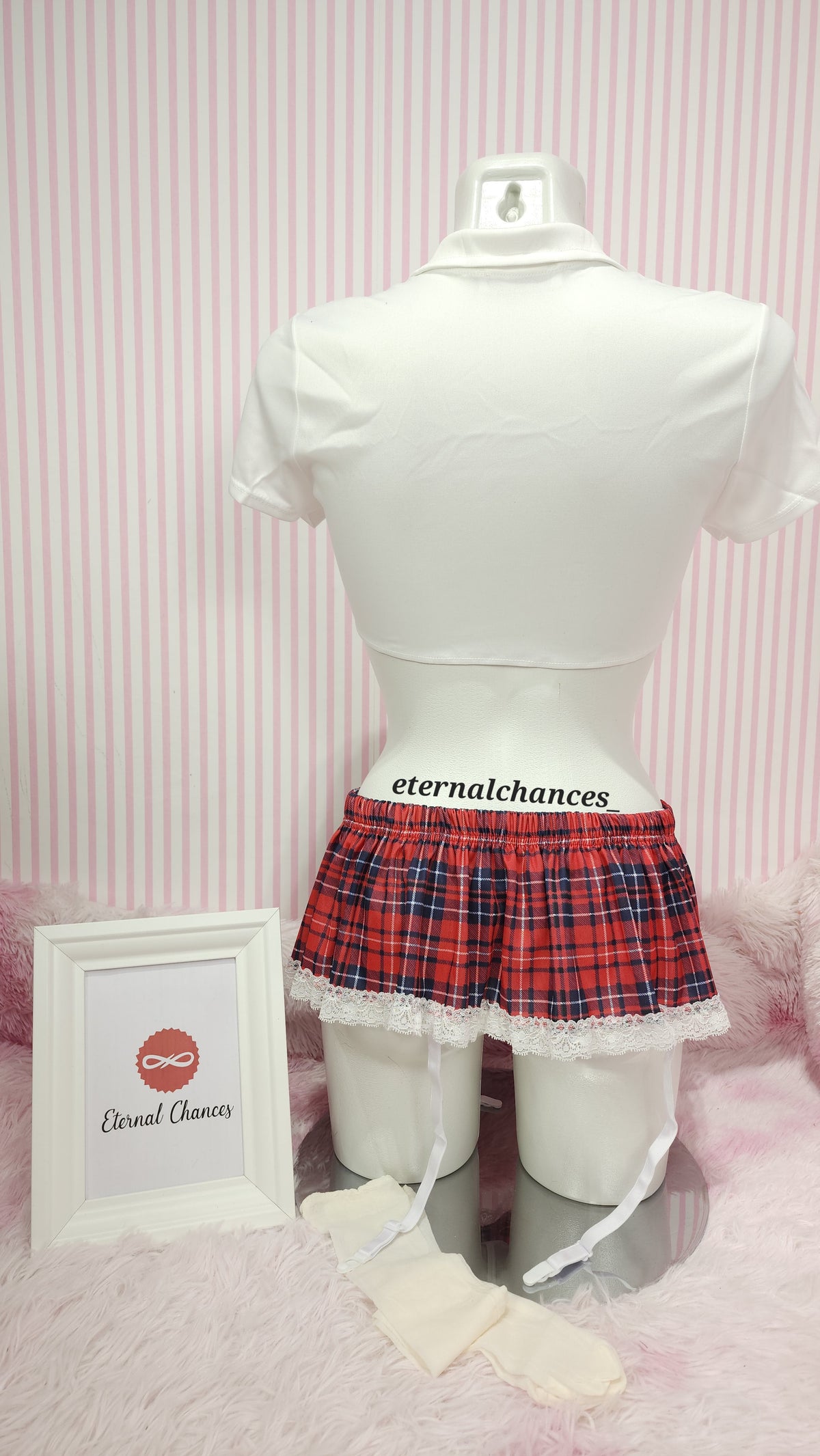 Déguisement écolière 4 pièces Tailles SM - LXL