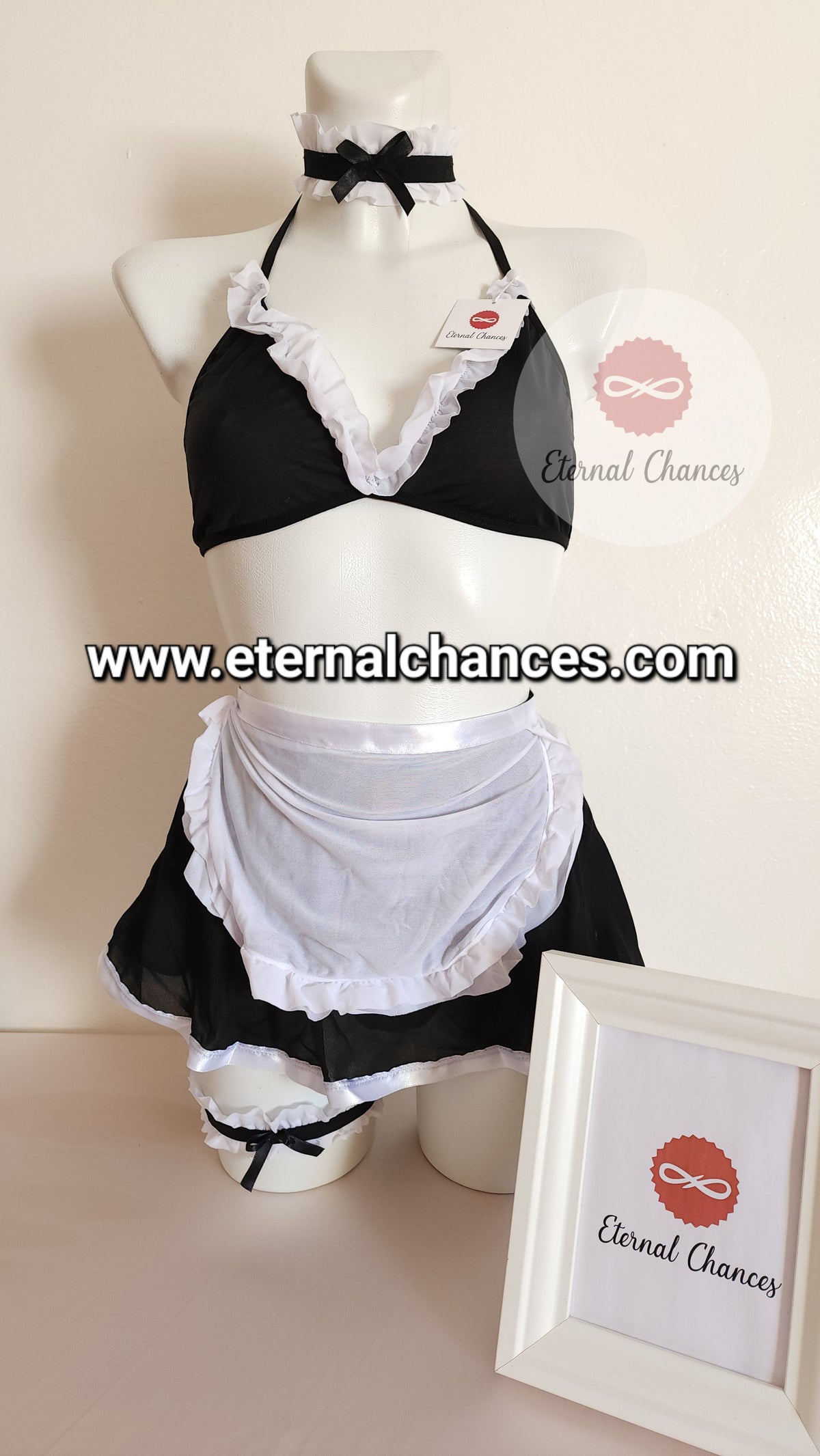 Déguisement servante 6 pièces Tailles SM-LXL-3XL4XL