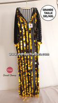 Grande taille 2XL/3XL4XL Tenue de danse orientale détaillée Doré