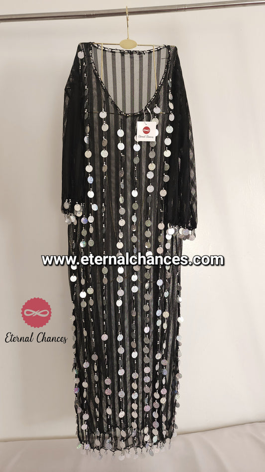 Tenue de danse orientale détaillé Argenté taille standard
