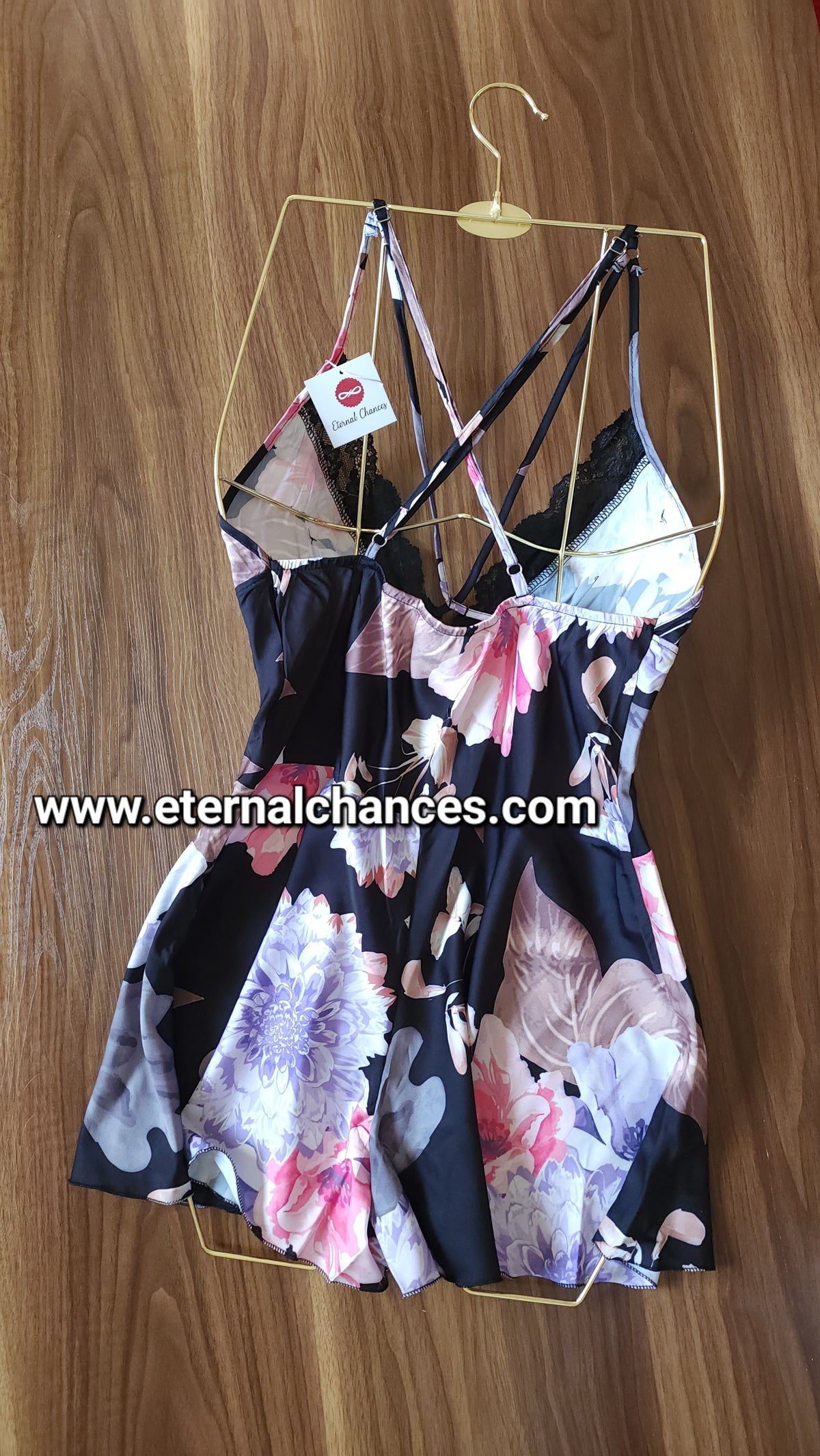 Combinaison en satin et dentelle Taille M - L - XL