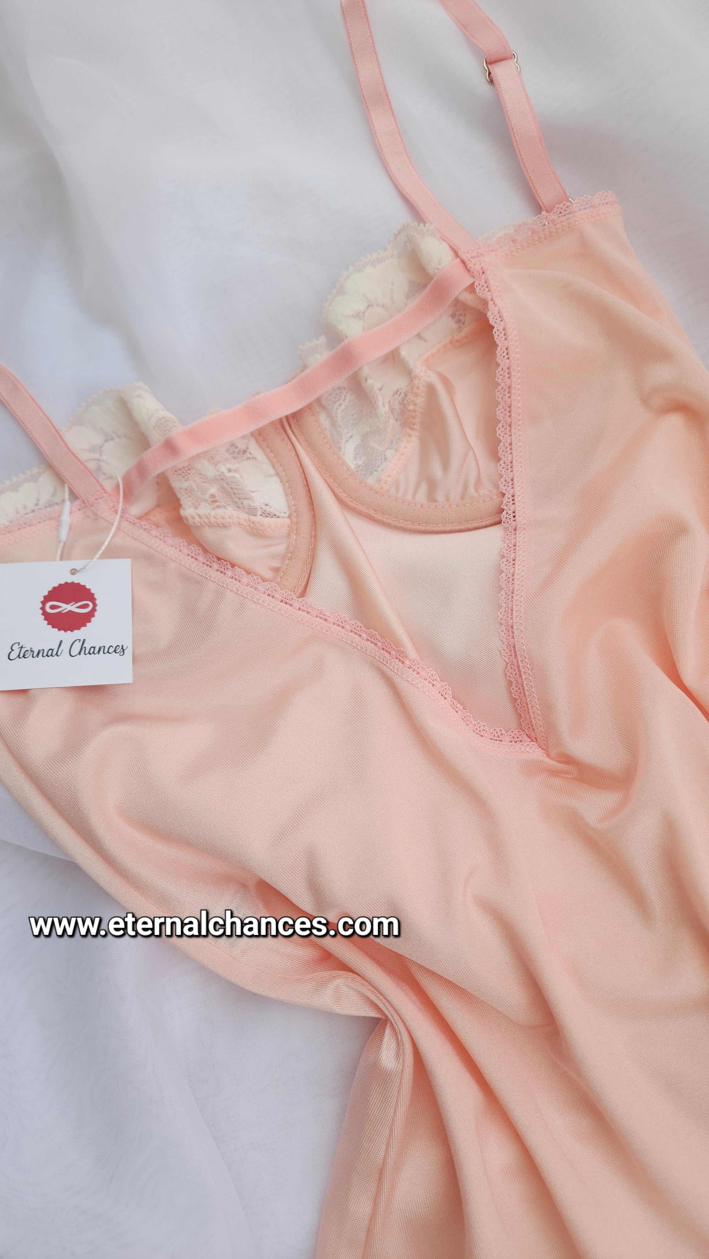 Nuisette style vintage satin S.M.L.XL