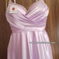 Ensemble long Lilas Déshabillé + Nuisette  en Satin & Tulle Brodé – Édition Royale (taille standard)
