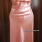 Ensemble Long Mariée Glamour – Satin Rose Pêche & Tulle Transparent Taille unique standard