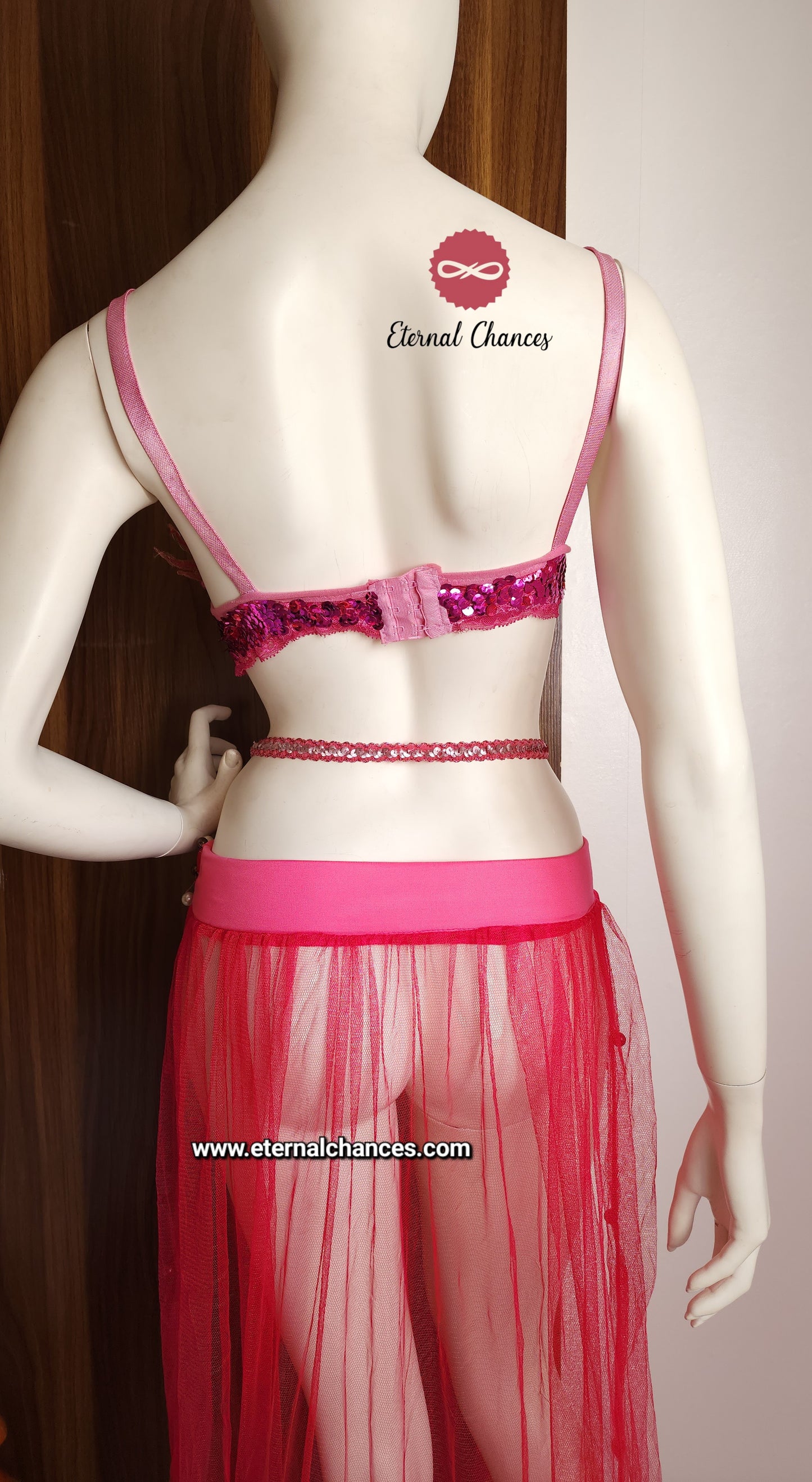 Ensemble professionnel danse orientale haute qualité Taille standard (Bonnet 75/80 B/C)