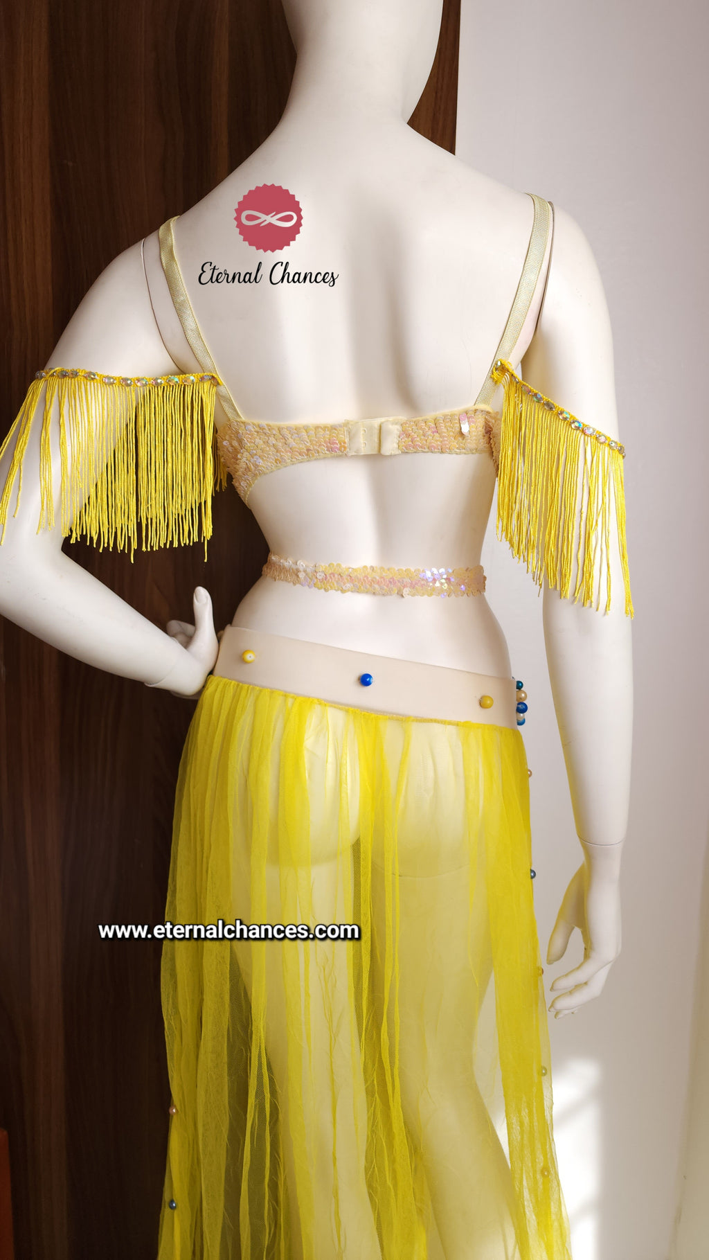 Ensemble professionnel danse orientale haute qualité Taille standard (Bonnet 75/80 B/C)