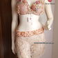 Ensemble professionnel danse orientale haute qualité Taille standard (Bonnet 75/80 B/C)