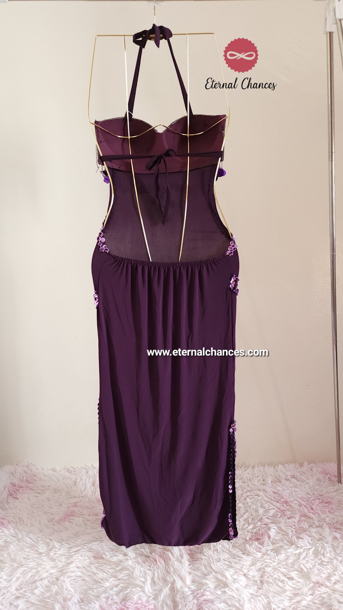 Tenue mauve danse orientale taille standard