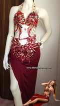 Ensemble professionnel danse orientale haute qualité Taille standard bonnet B/C 75/80