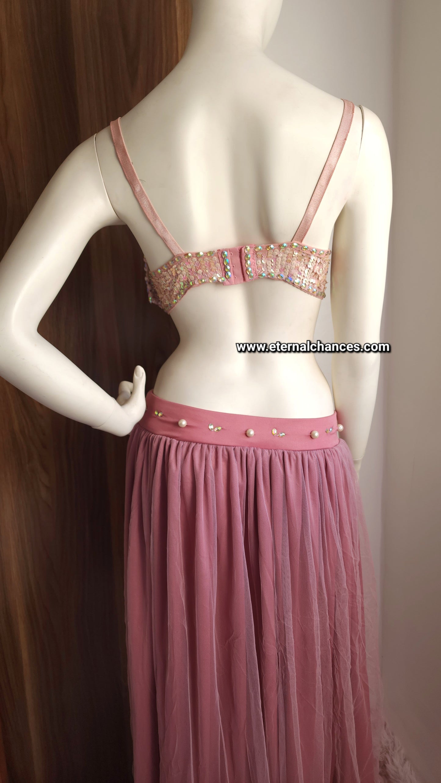 Ensemble professionnel danse orientale haute qualité Taille standard (Bonnet 75/80 B/C)