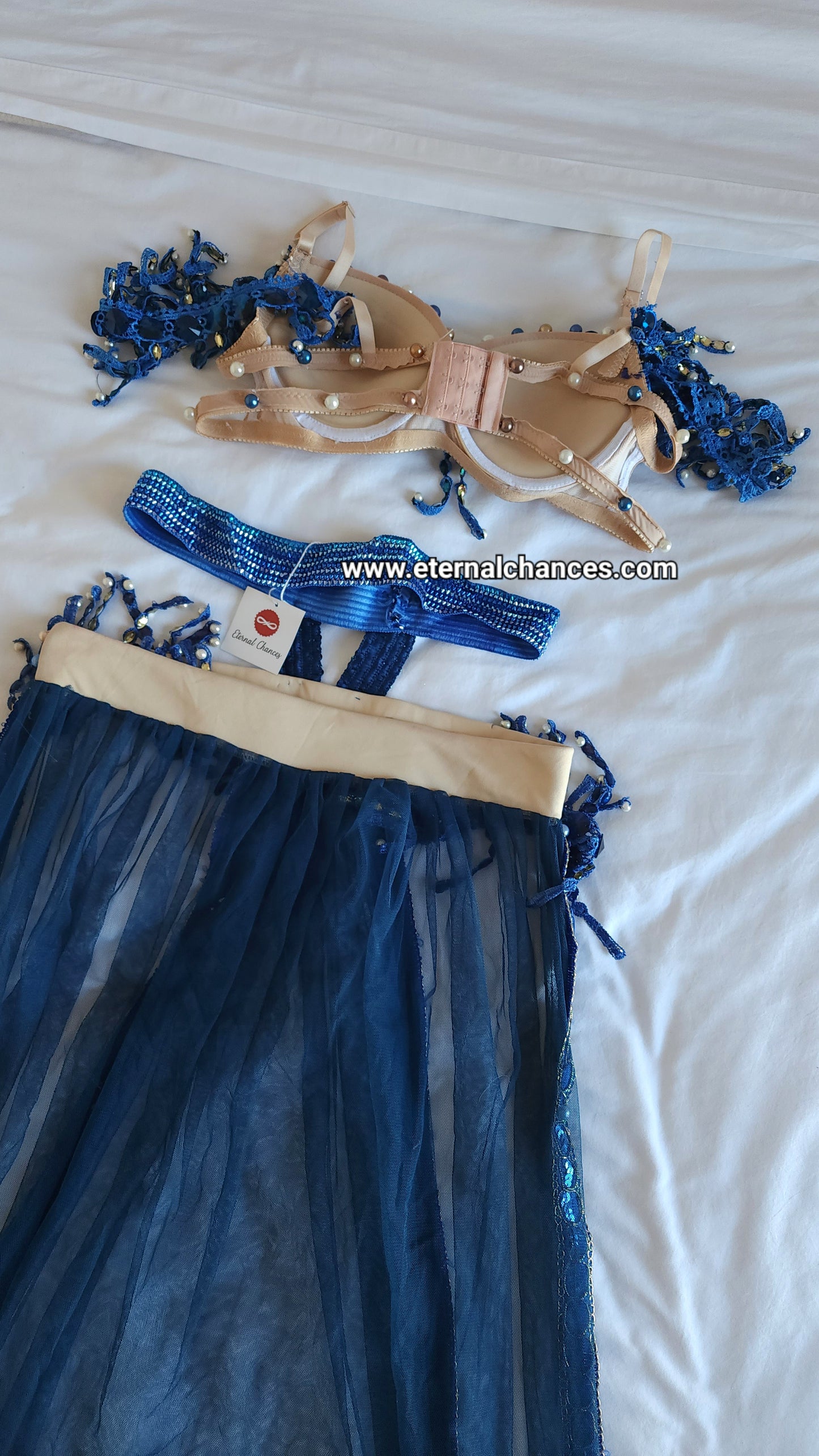 Ensemble professionnel danse orientale haute qualité Taille standard (80/85 B/C)